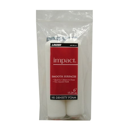 Linzer Linzer Impact Foam 6 in. W Mini Paint Roller Cover 2 pk MR200-2 6